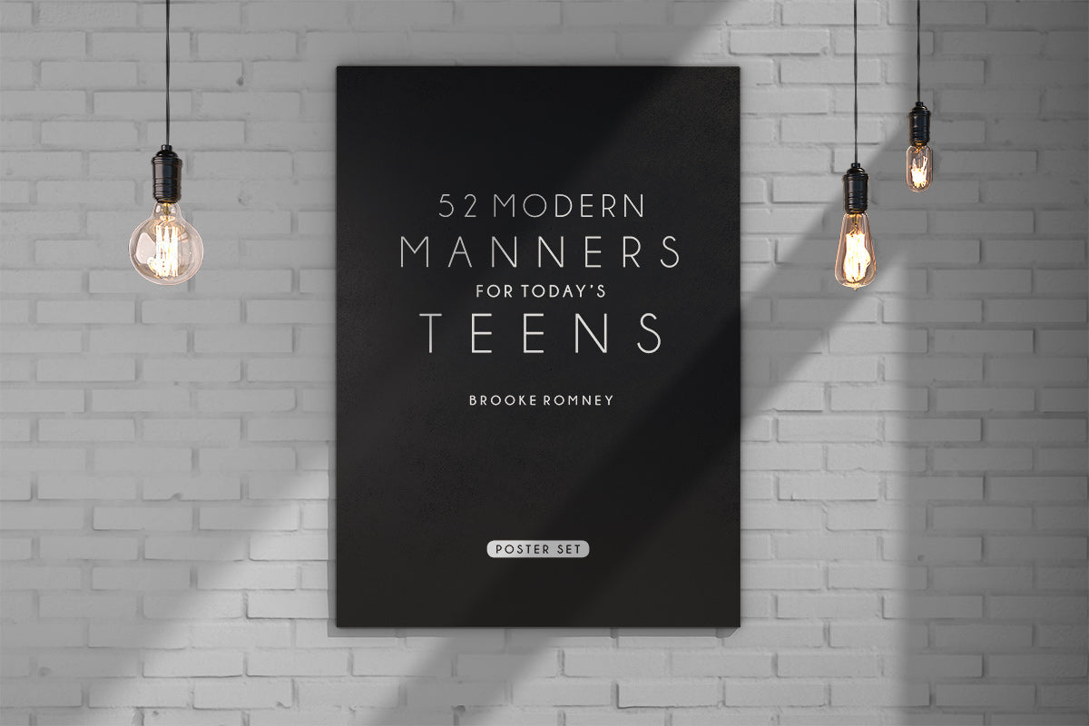 52 Modern Manners for Teens Posters