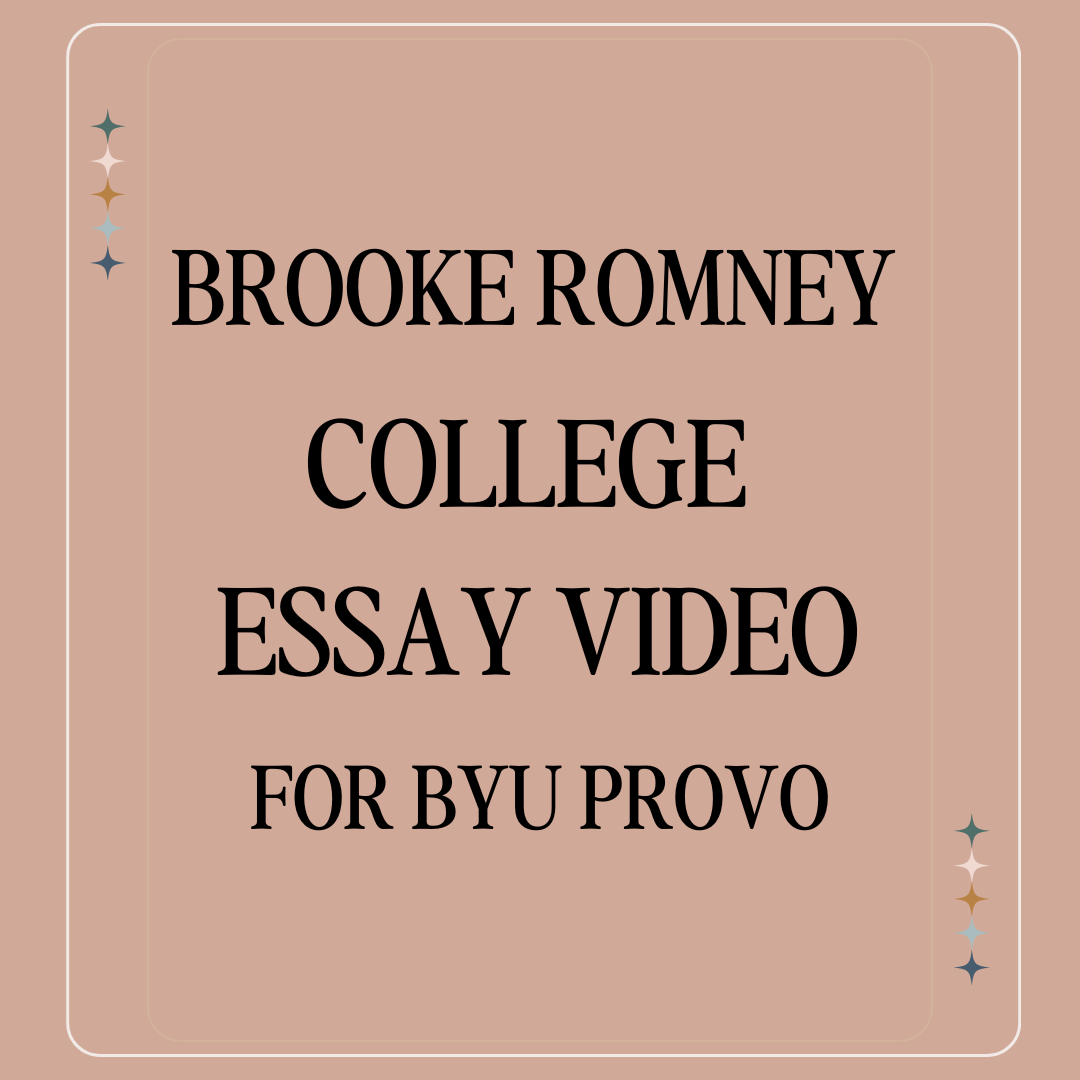 BYU Provo Essay Zoom Call with Brooke Romney